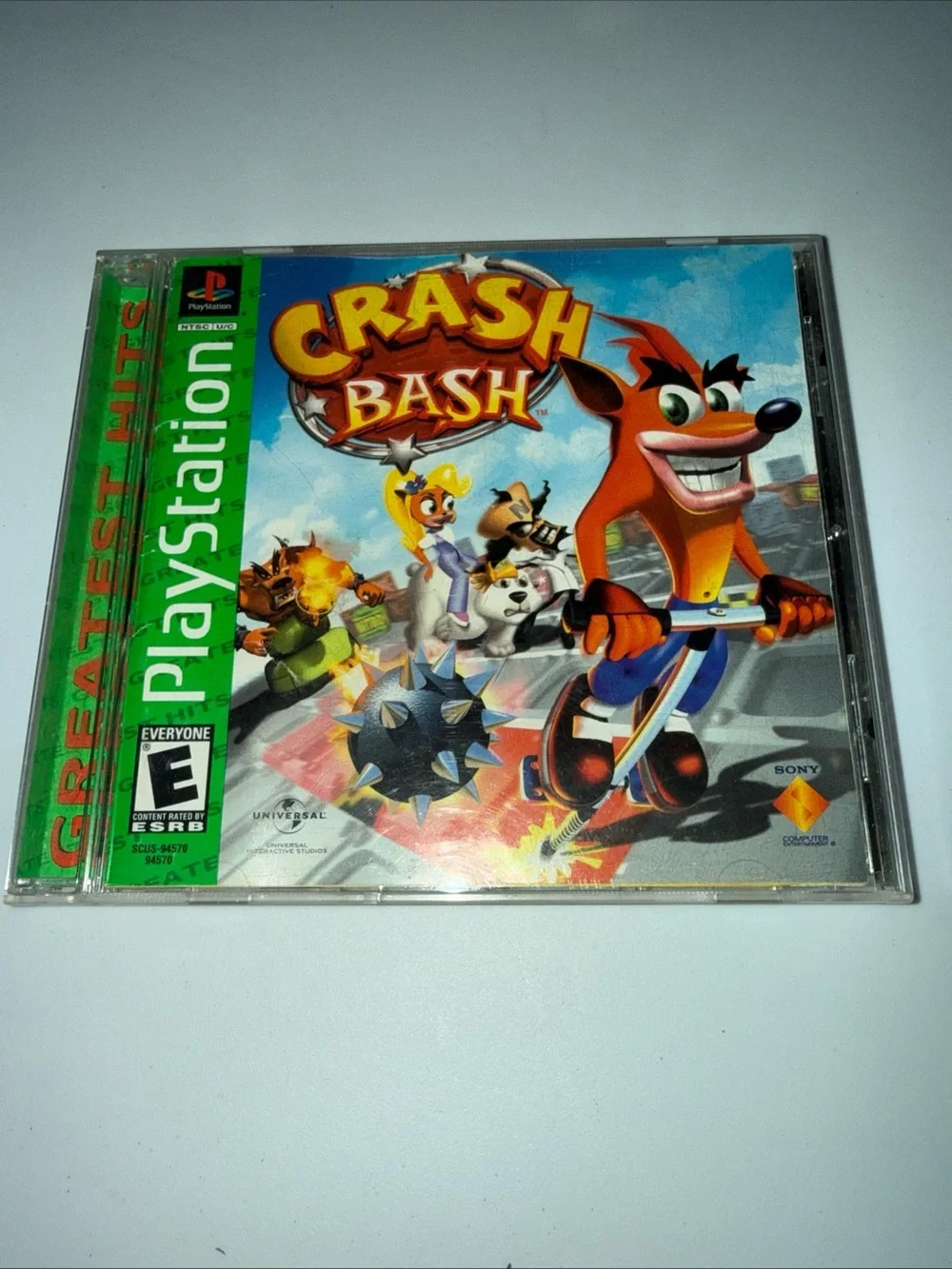 Sony Crash Bash PlayStation Game — Blue & Green Cover